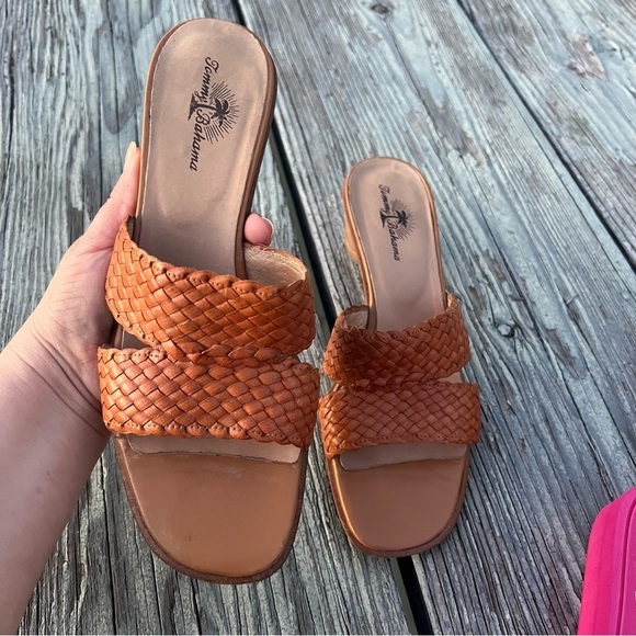 Tommy Bahama Caramel Brown Braided Women Summer Sandals size 9M - Picture 5 of 7